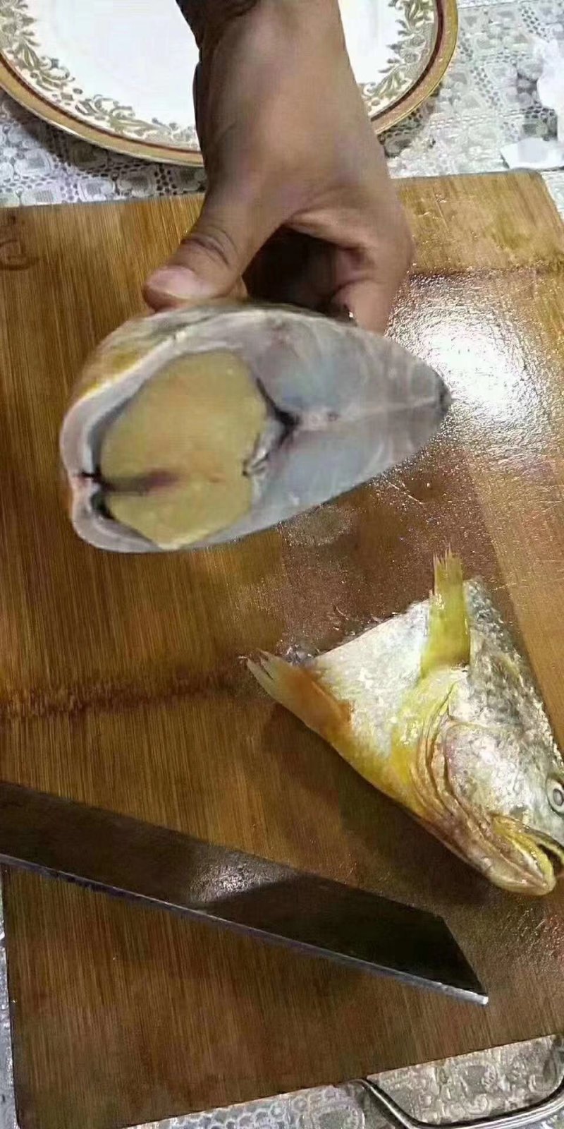 纯黄海海捕新鲜的黄花鱼
