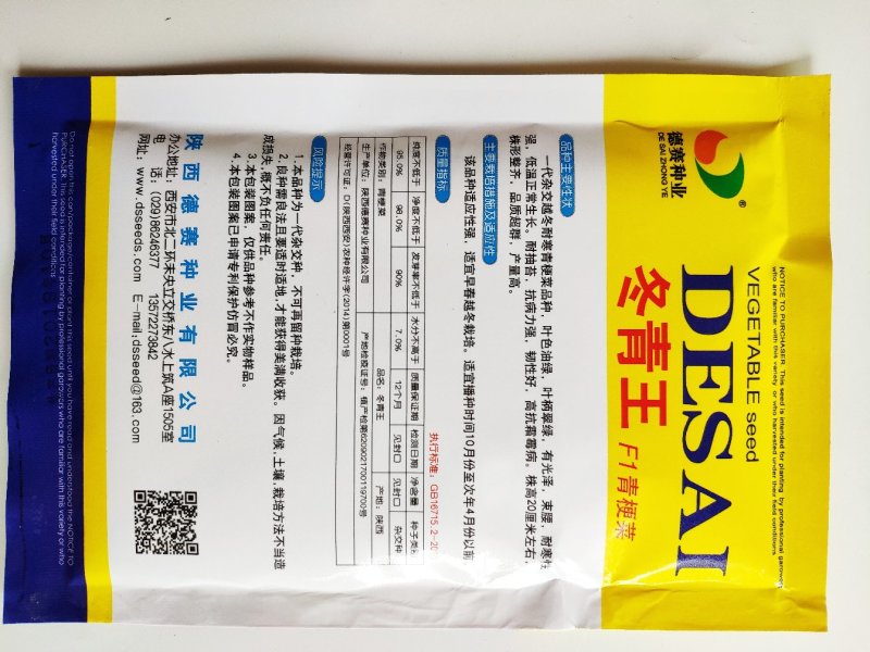 冬青王青梗菜青菜种籽油绿耐寒耐抽苔青菜