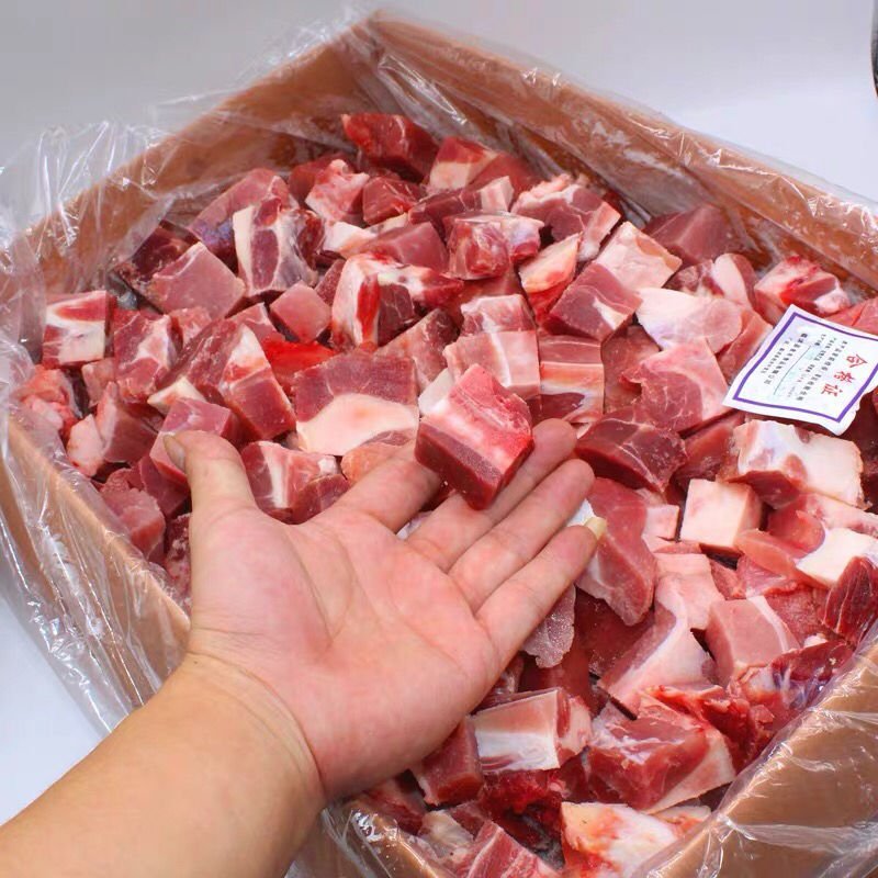 多肉排骨粒新鲜冷冻整箱20斤猪排骨猪前排猪小排饭店食堂商