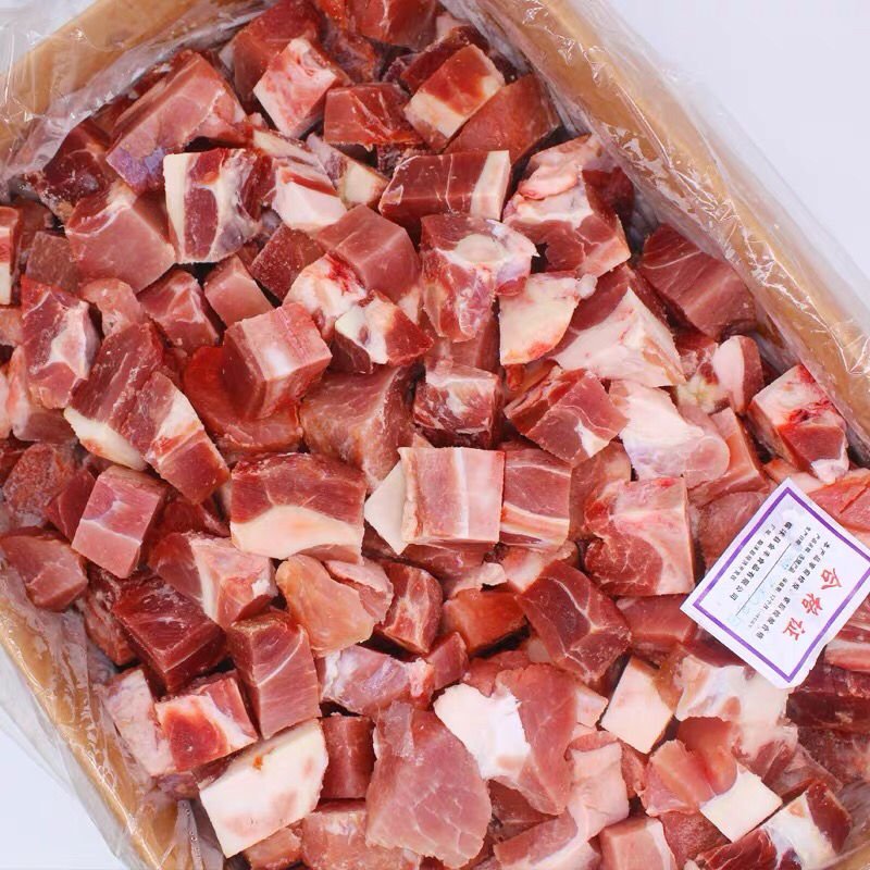 多肉排骨粒新鲜冷冻整箱20斤猪排骨猪前排猪小排饭店食堂商