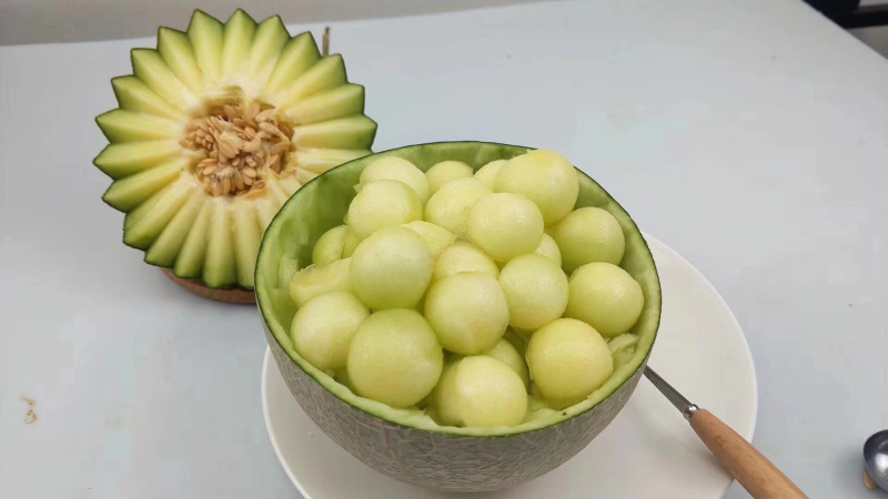 海南新鲜水果三亚网纹瓜粗纹瓜玫珑瓜电商社区平台代发