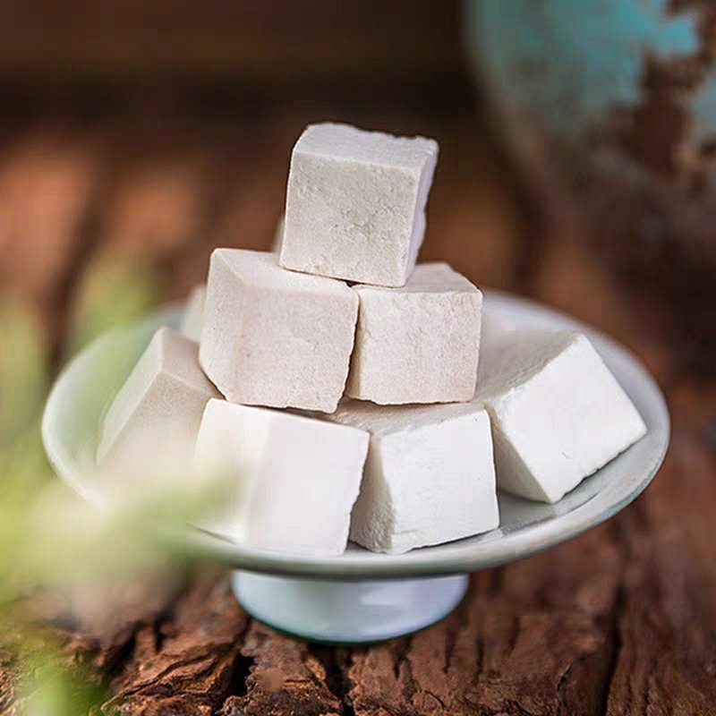 岳西茯苓500克包邮茯苓粉食用天然无硫中药材白茯苓丁块片