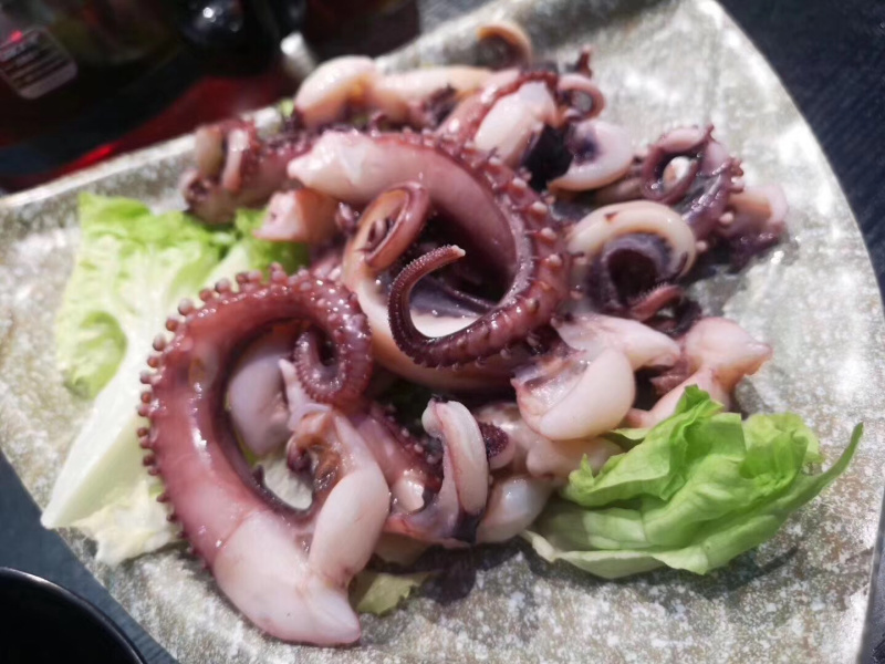 脆口鱿鱼须新鲜冷冻章鱼足无冰衣八爪鱼足