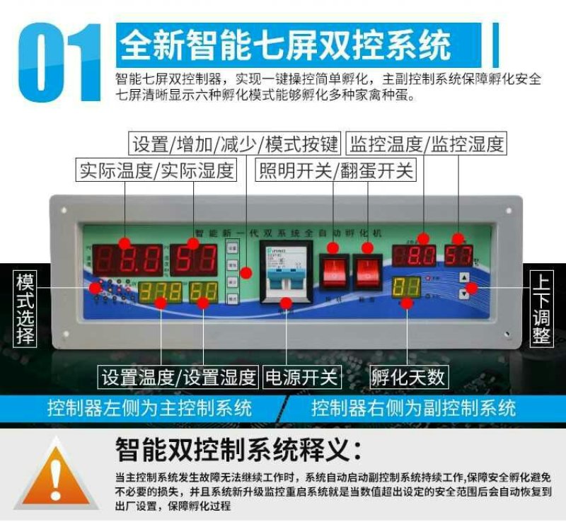 孵化机家用全自动小型鸡鸭鹅蛋孵蛋器880枚中大型致富孵化