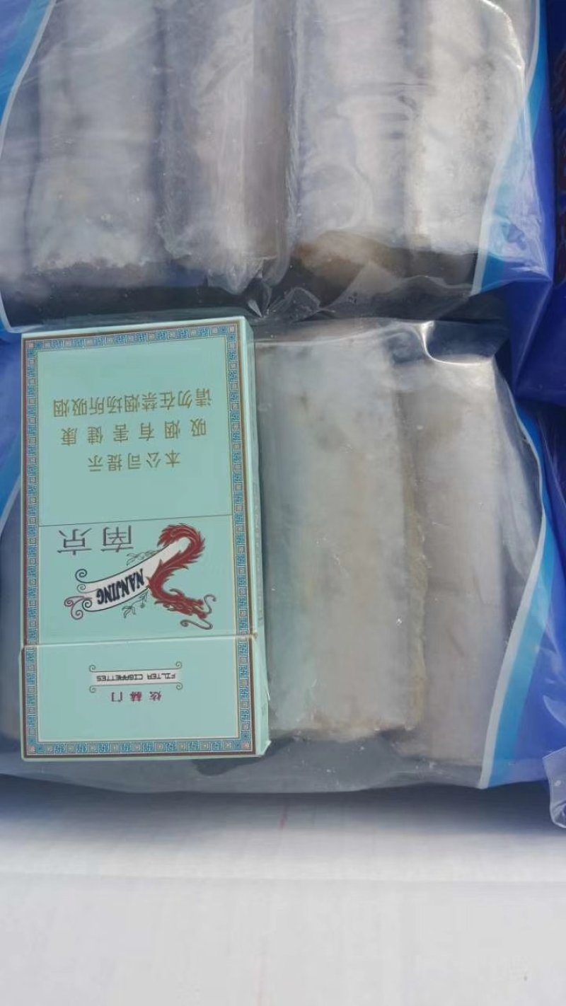 国产带鱼舟山带鱼东海带鱼独立包装带鱼段（7-9）实物如图