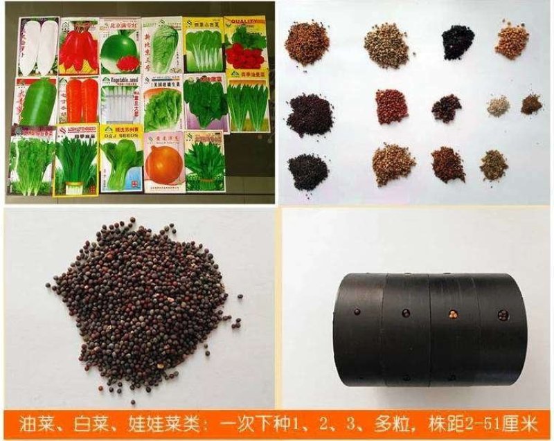 手推蔬菜播种机谷子大豆播种机青菜籽小粒种子播种机药材播种