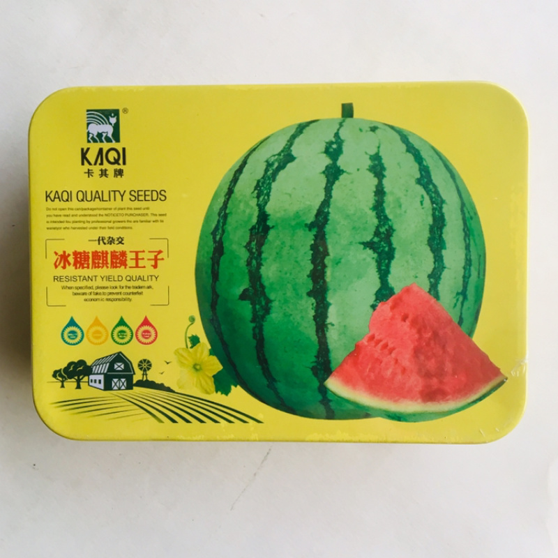 卡其冰糖麒麟王子早熟西瓜种子甜脆多汁不空心耐高温高湿