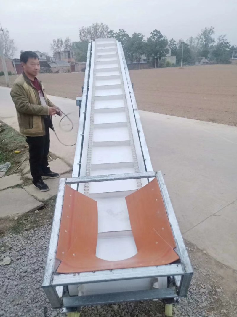 小型输送带传送机装车卸货爬坡升降折叠移动