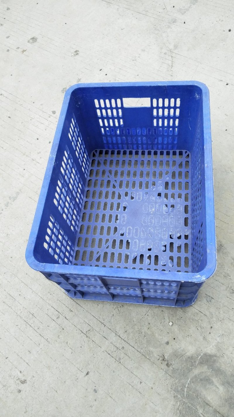 塑料水果筐，宝石蓝40斤果筐