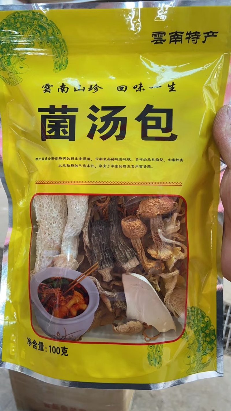云南野生菌菇十珍十二珍菌类汤包【煲汤神器】养生美味