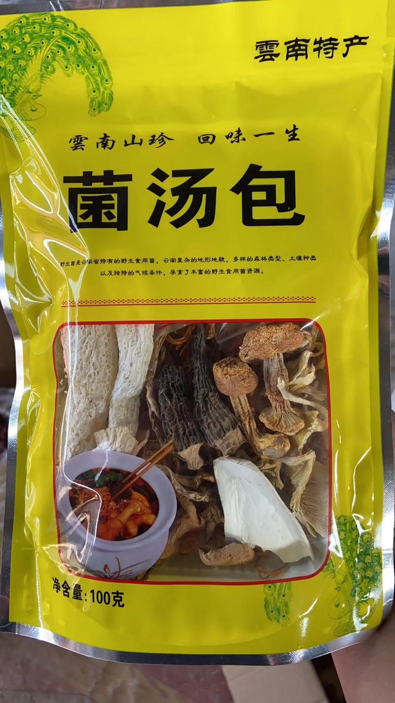 云南野生菌菇十珍十二珍菌类汤包【煲汤神器】养生美味