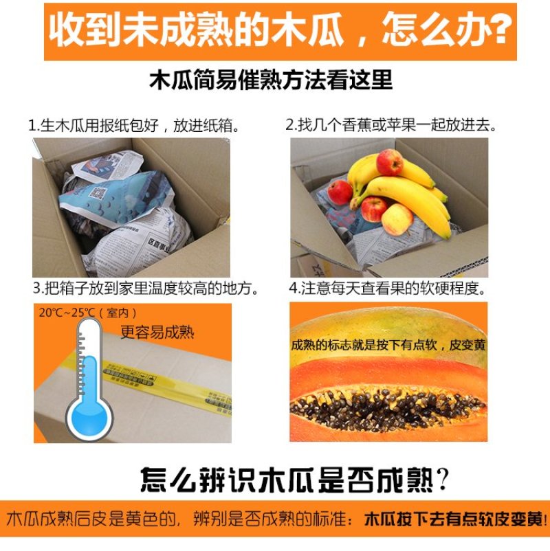 广西红心木瓜含箱
