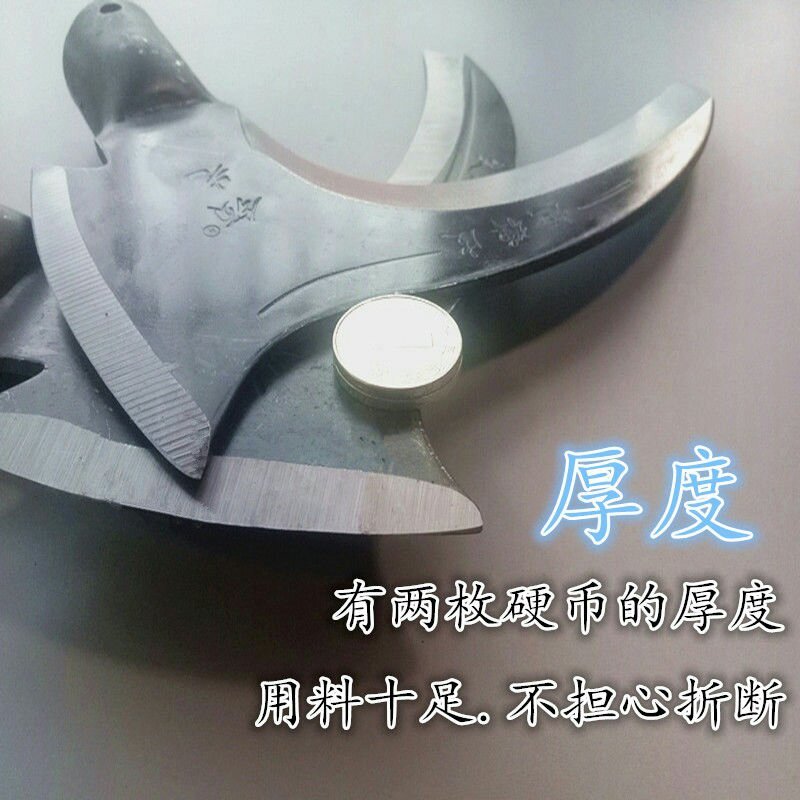 镰刀双砍割两用镰刀锋利锰钢加厚收割玉米杆稻谷割草开路多用