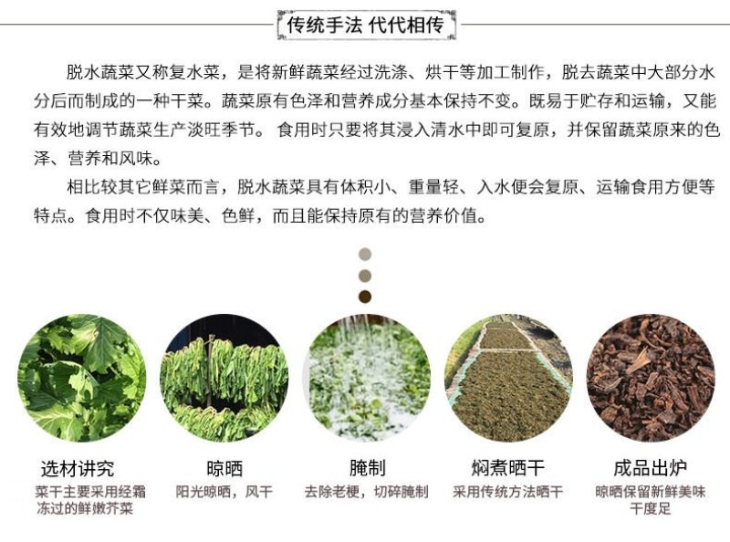 绍兴梅干菜无沙一级梅干菜