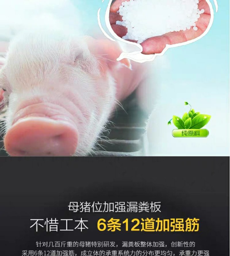 漏粪板仔猪漏粪板养母猪产床配件小羊猪用塑料猪圈