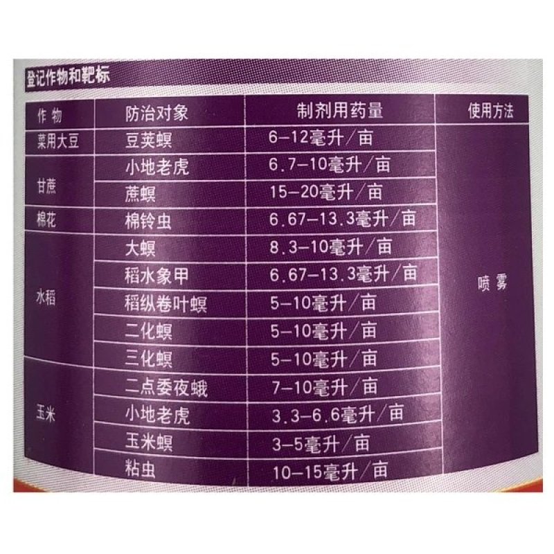 美国杜邦富美实康宽氯虫苯甲酰胺卷叶螟钻心虫农药杀虫