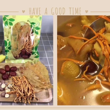 花胶虫草花炖乌鸡汤煲汤材料配料月子套餐孕妇滋补含鱼胶原蛋