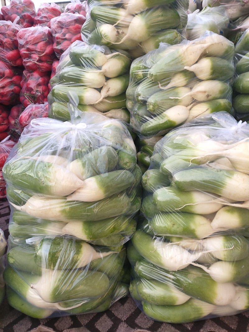 萝卜，各类蔬菜。各种萝卜