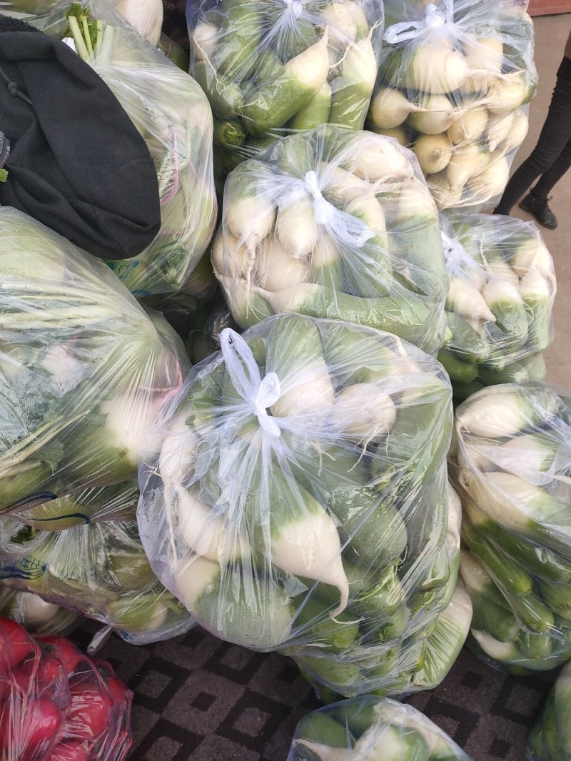 萝卜，各类蔬菜。各种萝卜