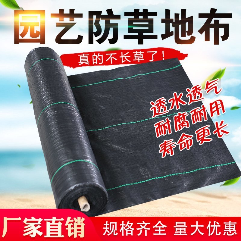 防草布除草布地布抗老化园艺地布抑草布大棚果园防草布膜黑色