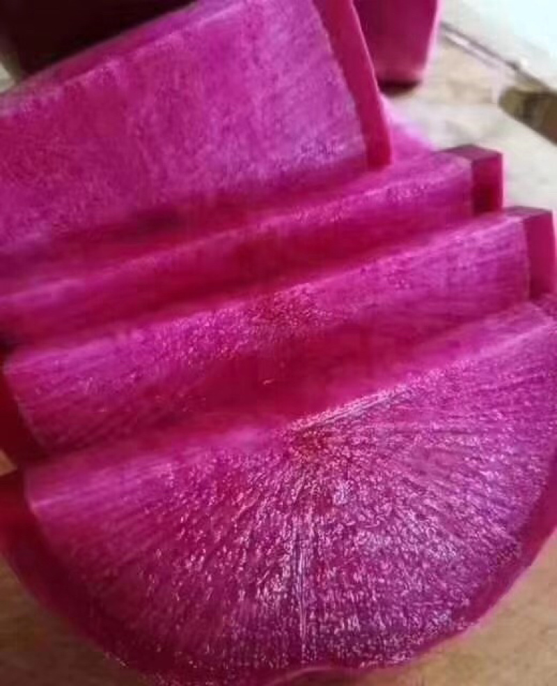 紫美人萝卜水果萝卜凤梨萝卜甜脆