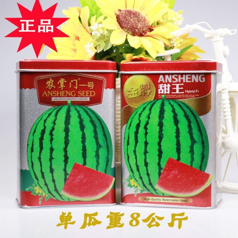 安生甜王西瓜种子农掌门一号西瓜种子皮薄大红瓤坚韧耐贮耐运