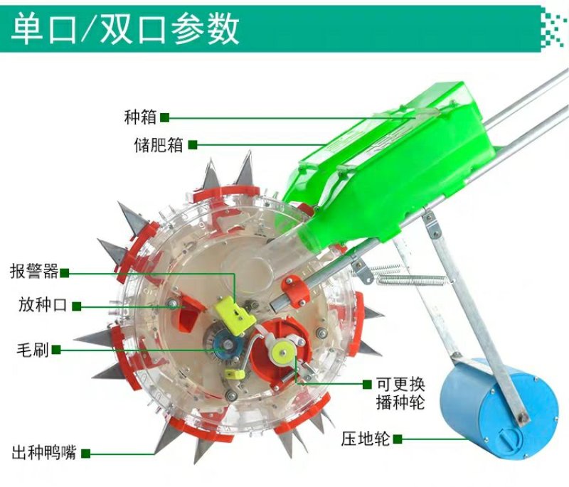 播种机手推式滚轮播种机器花生玉米大豆蔬菜播种机