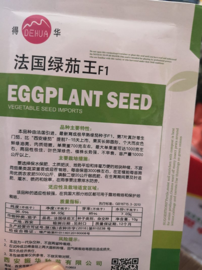 绿茄子种子绿茄果大肉嫩，色绿抗病商品性好10克
