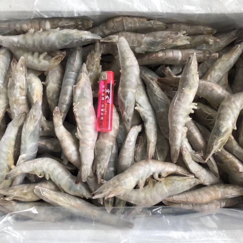 单冻带头10斤装干冰青虾