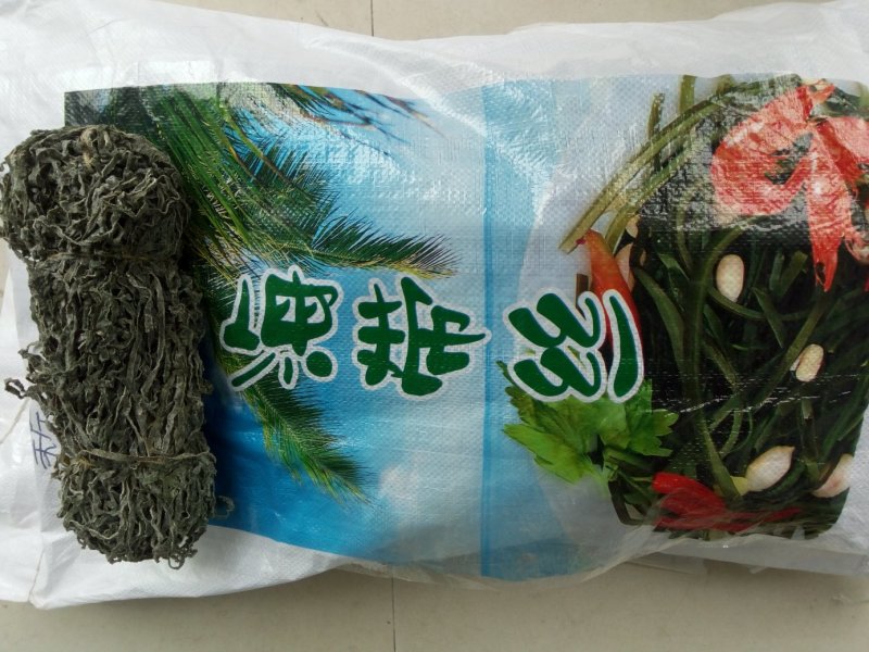 水发菜用长厚海带丝：深海厚绿干海带丝.墨绿无沙1:6泡发