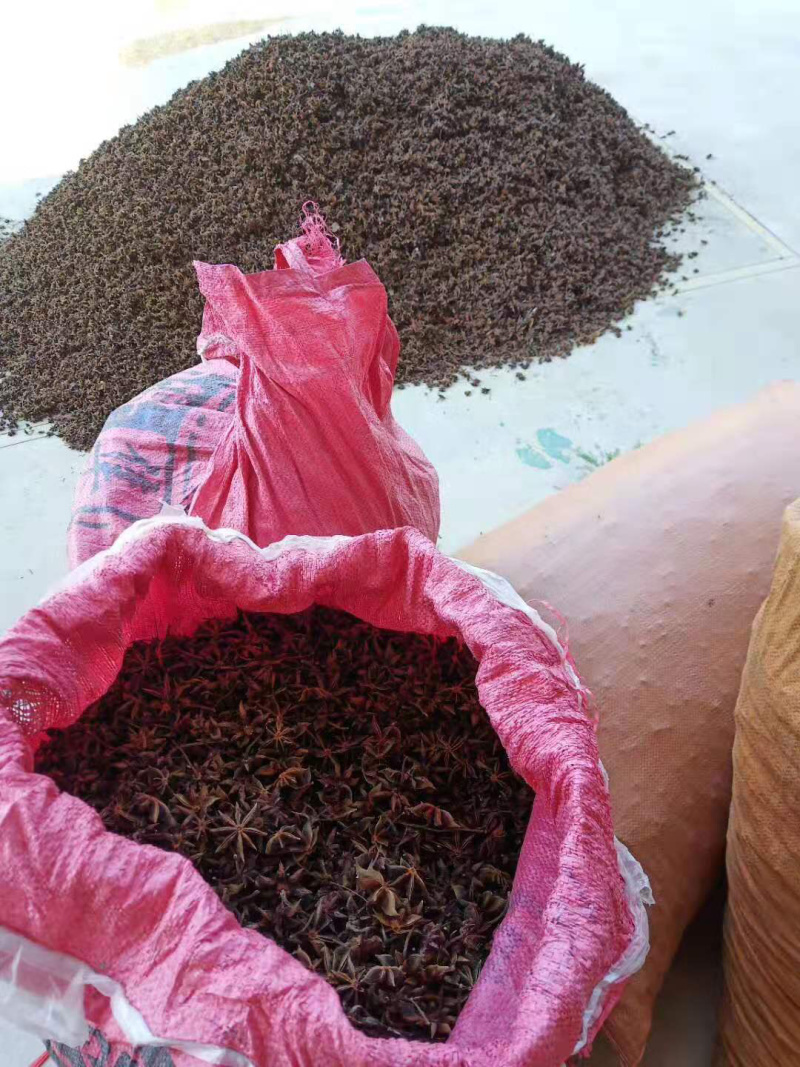 大红八角干枝一级果无硫足干成色好产地货源