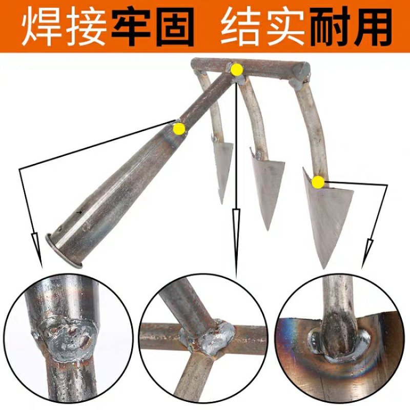 农用翻土神器家用松土耙子人工锄地开荒锄头种菜