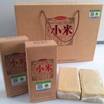 精装礼品盒绿色有机小米，种植基地直供。