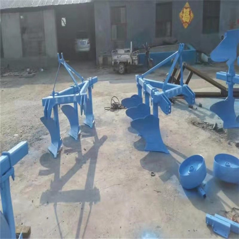双铧犁小型犁子轻型犁250四轮带的翻地犁液压翻转犁