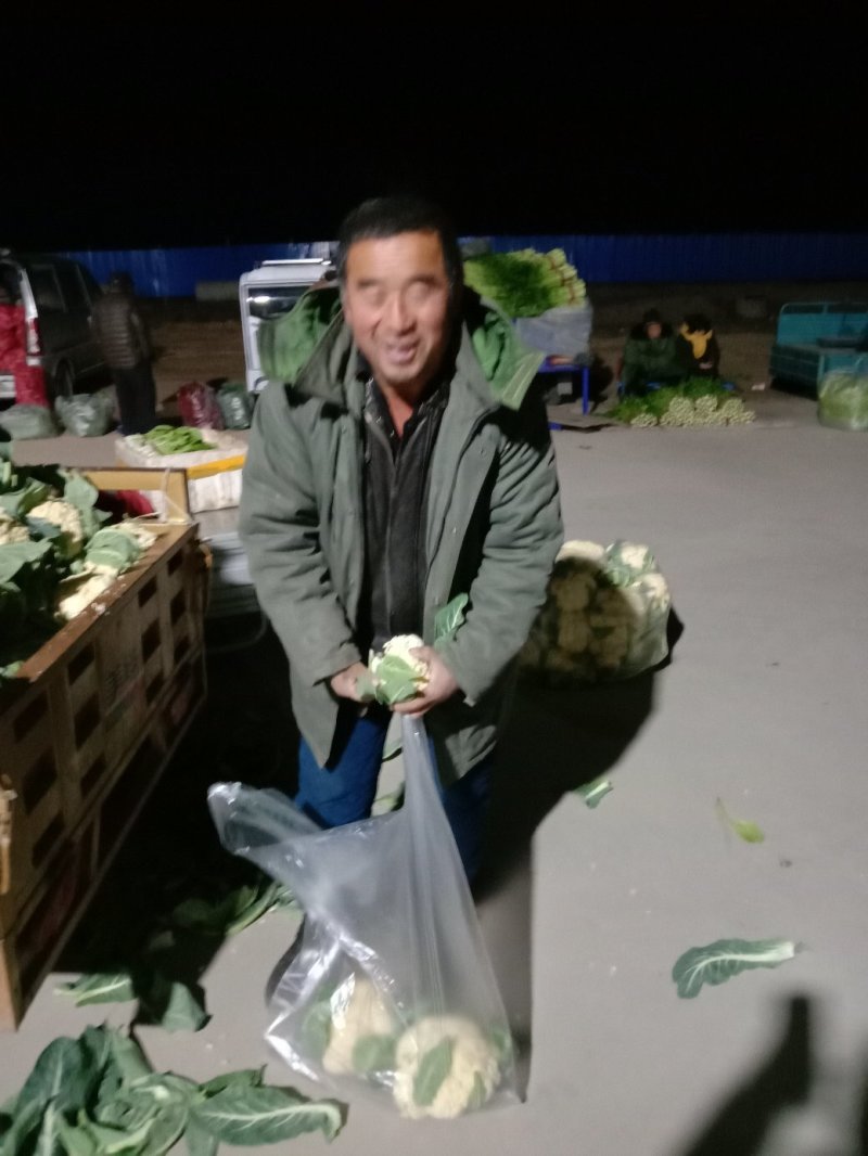 精品大棚青梗白面有机花菜