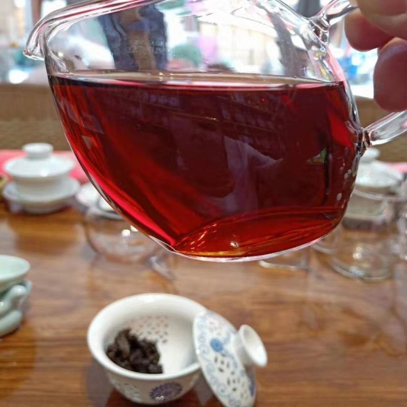 生态普洱茶饼，自家产的茶叶