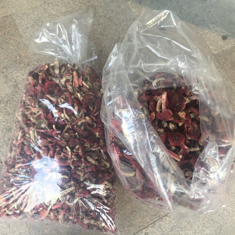 福建本地红菇带泥干品