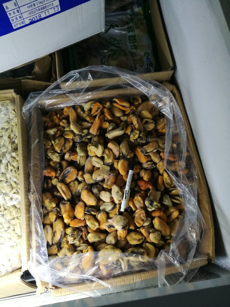 海虹肉单冻，贻贝肉，厂家直销