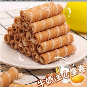 蛋卷零食小吃夹心鸡蛋卷早餐饼干整箱批发小零食儿童食品蛋卷