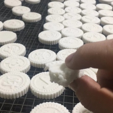 客家炒米饼网红淮山饼手工制作