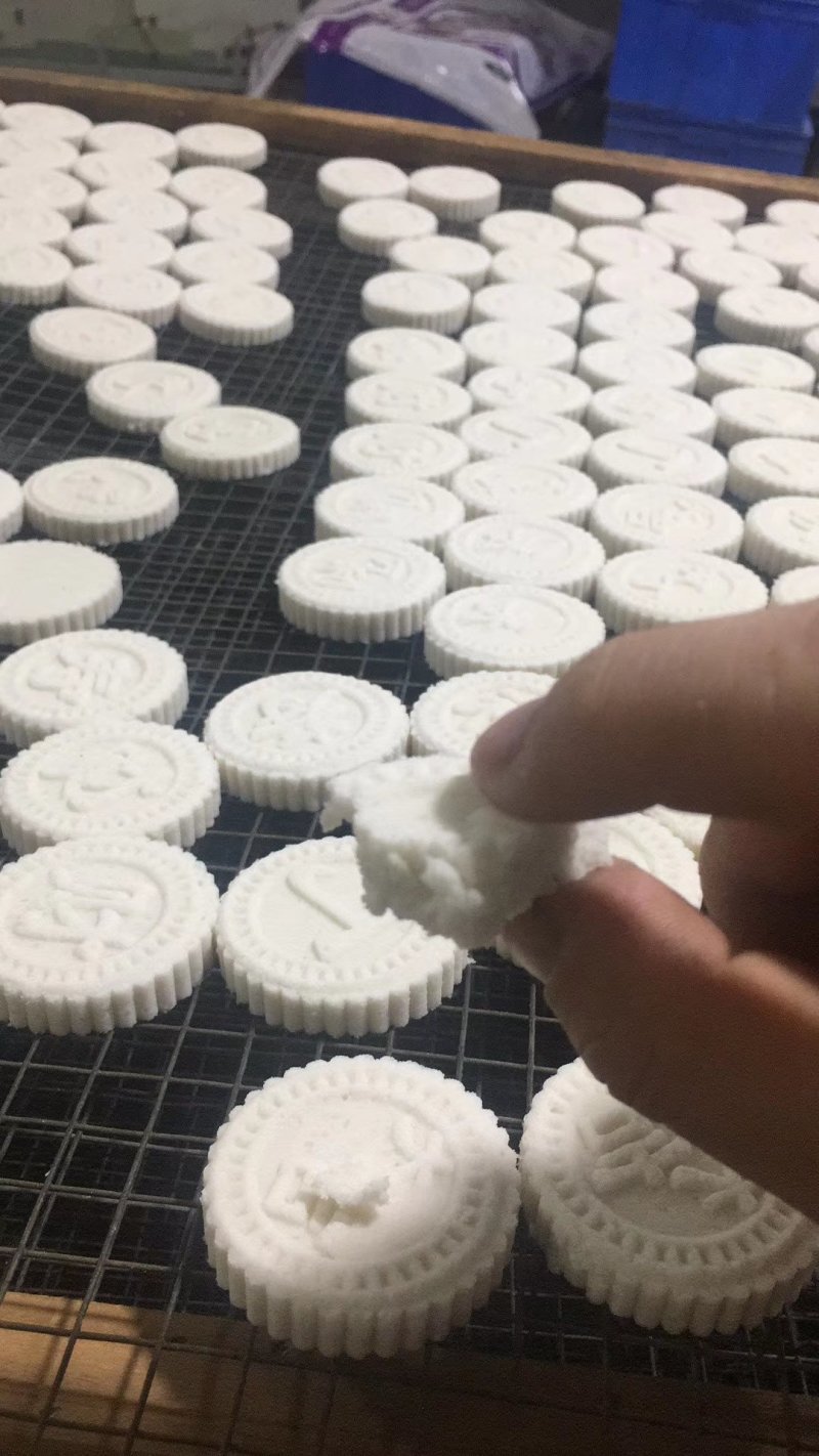 客家炒米饼网红淮山饼手工制作