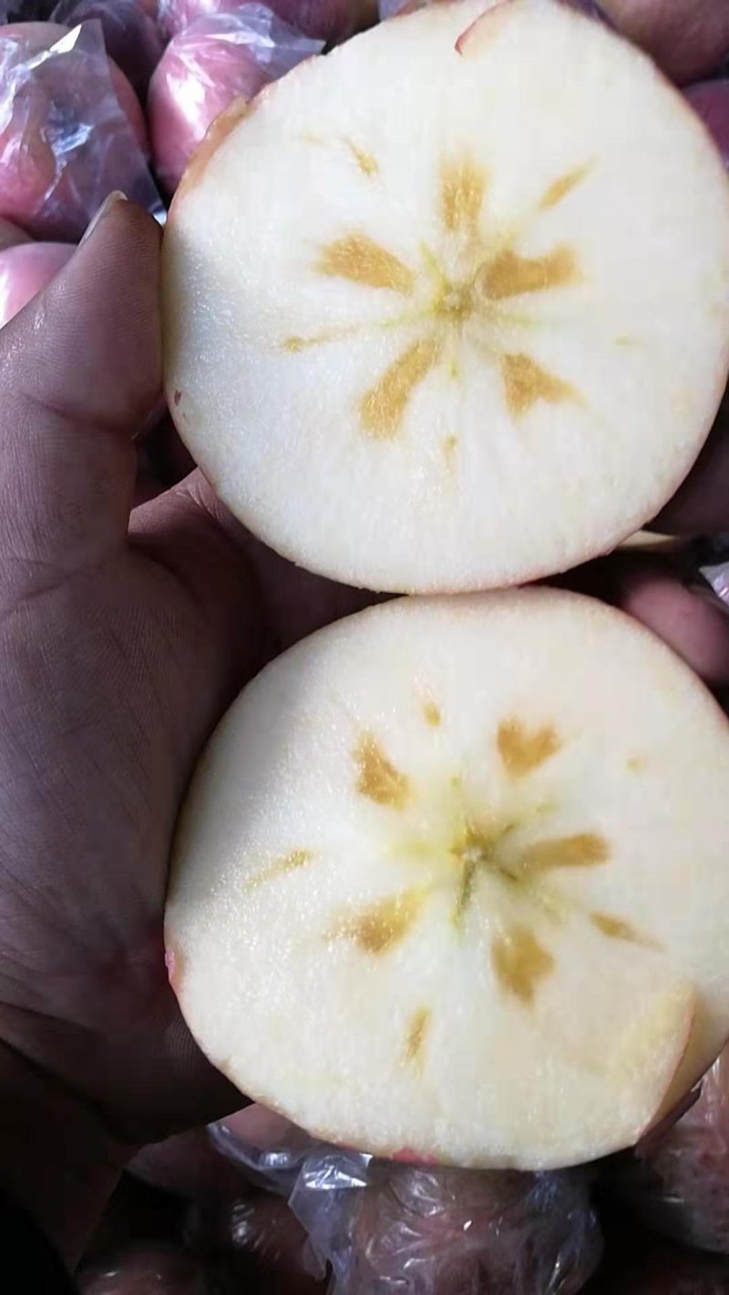 正宗高原冰糖心苹果皮薄核儿小，纯甜多汁