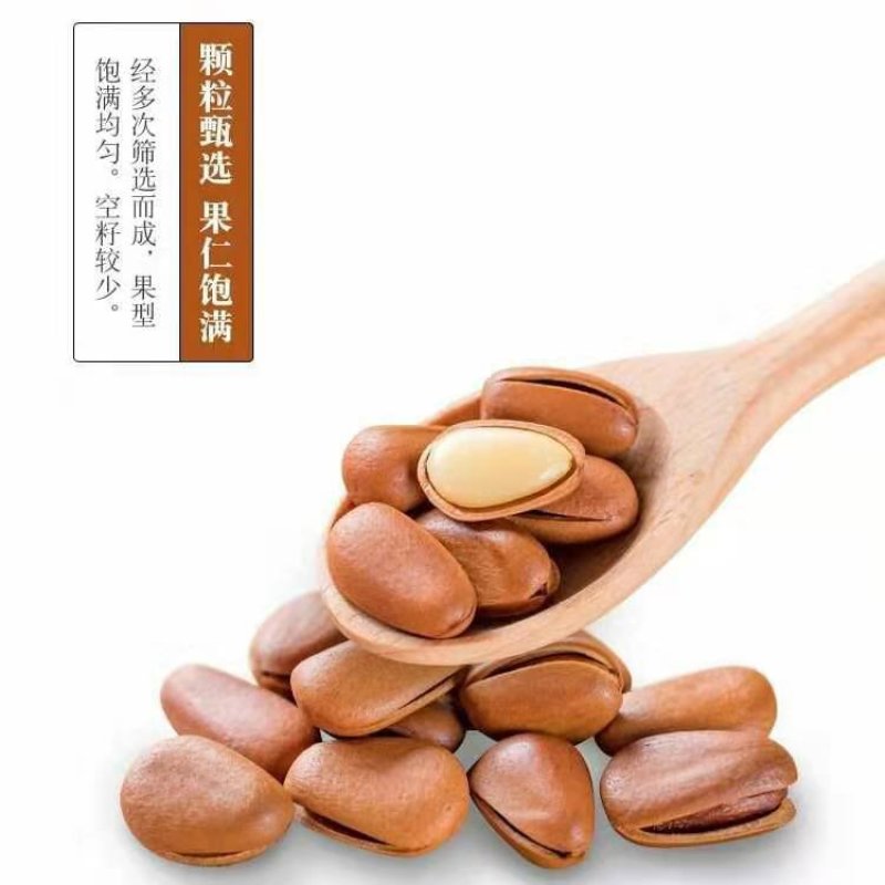 【新货】东北开口松子大颗粒原味散装坚果精神批发