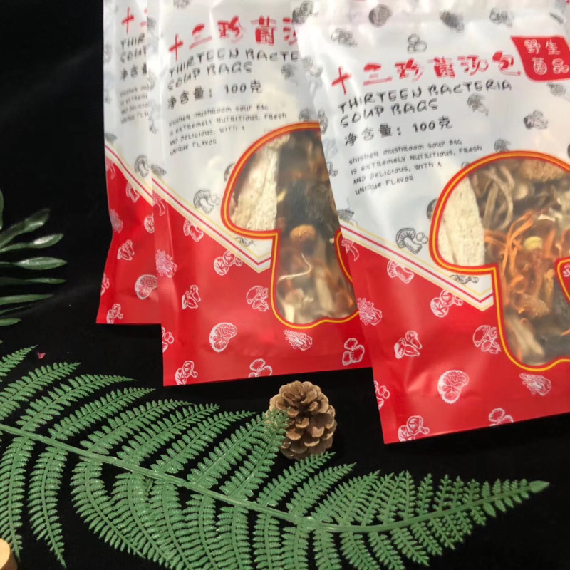 云南野生菌羊肚菌牛肝菌十三珍菌汤包