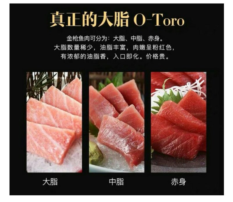 进口金枪鱼快刺身级别纯肉蓝旗