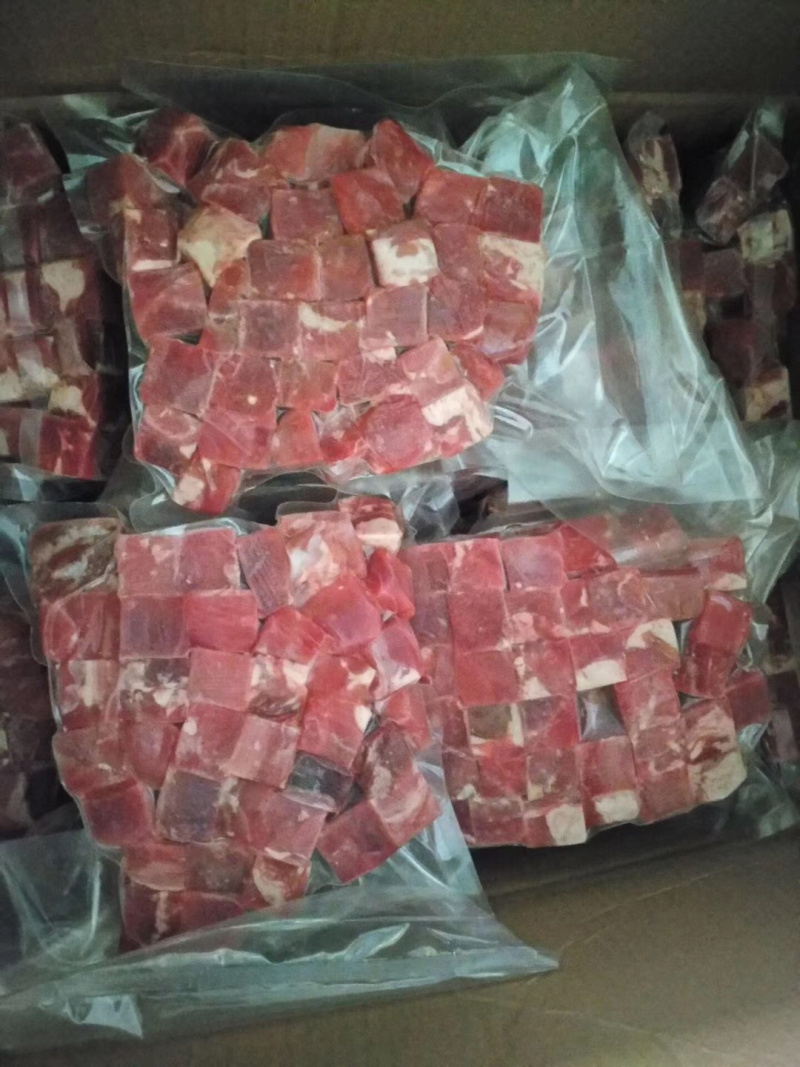 穆晟丰源优质牛肉粒口感好一箱25公斤