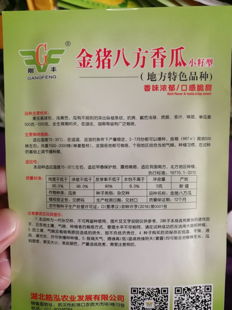 【优质】丑八怪甜瓜种子金猪八方香瓜