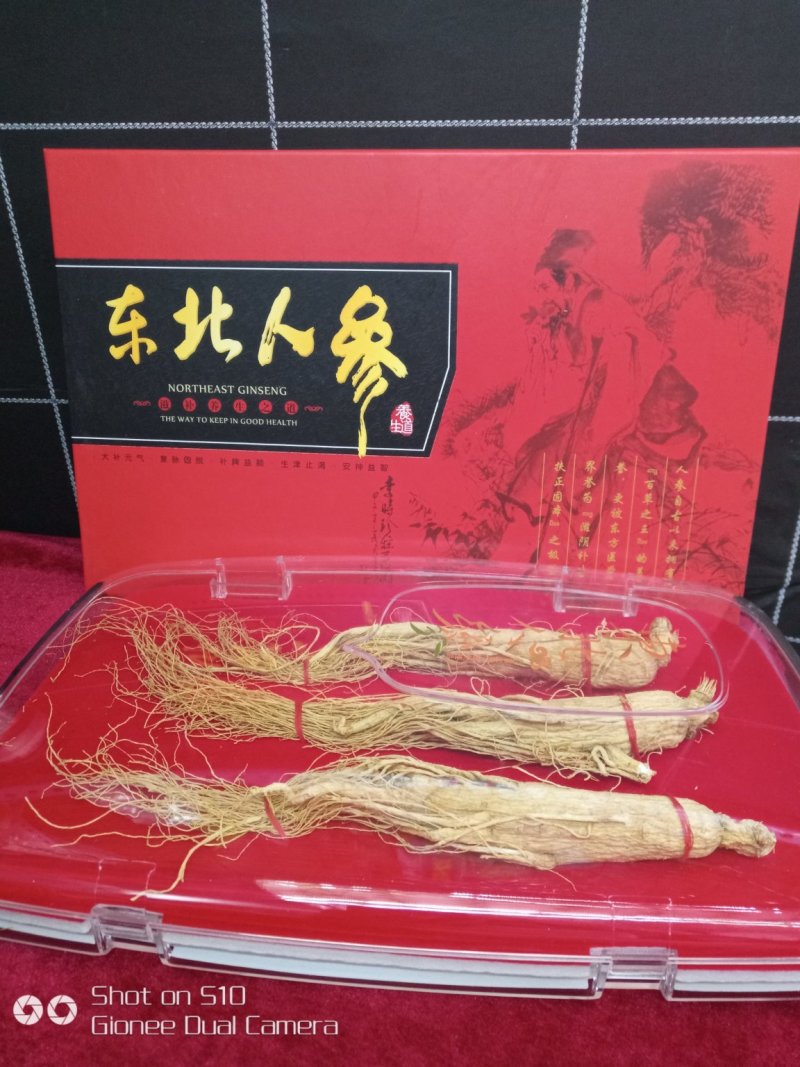 东北人参礼盒装长白山土特产园参干人参
