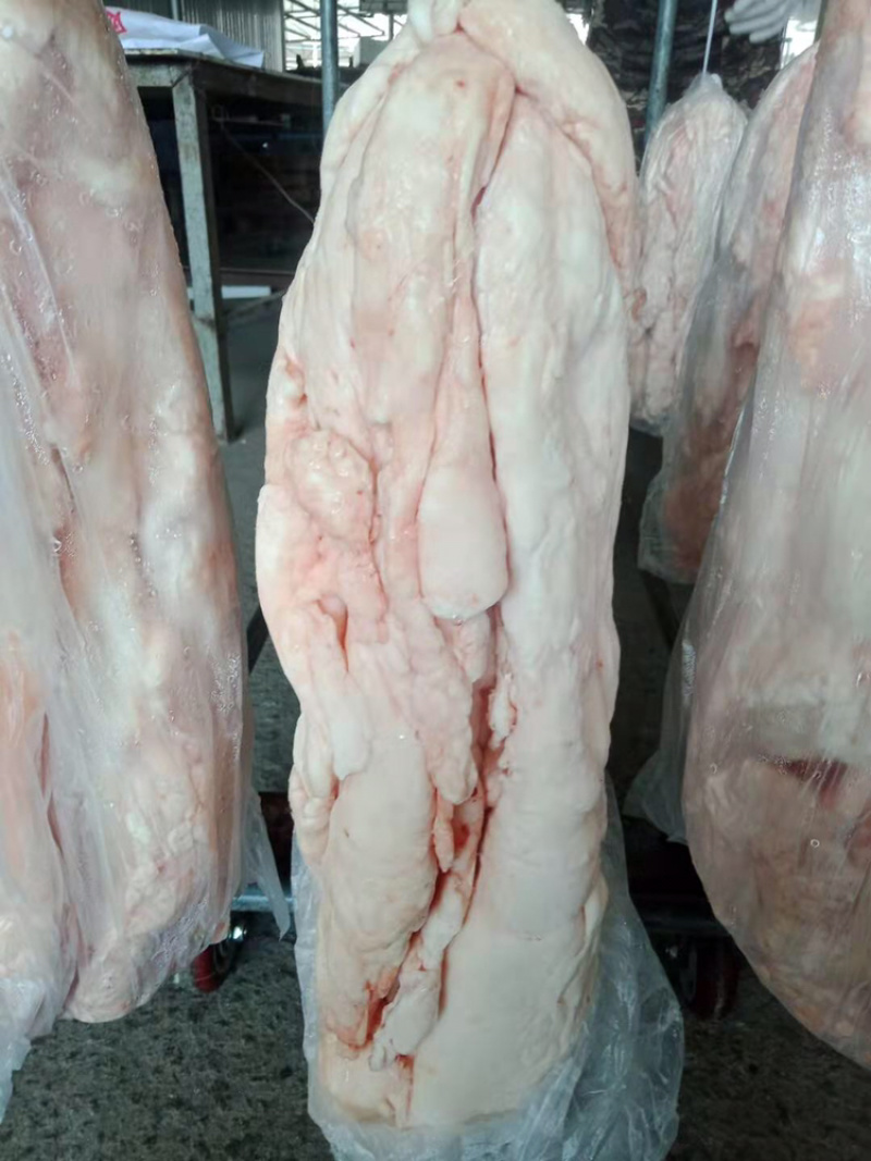 板油，黑土猪板油，白，大块