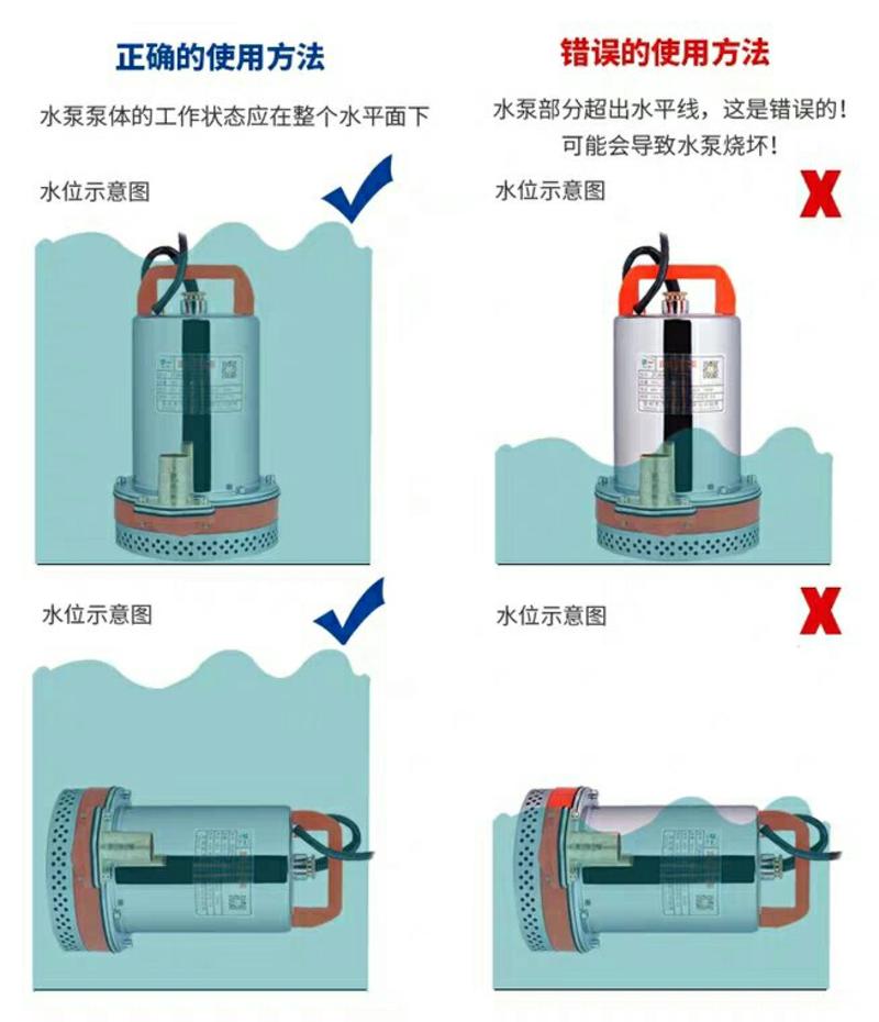 用农用微型12V24V48V电动车水泵直流泵抽水机